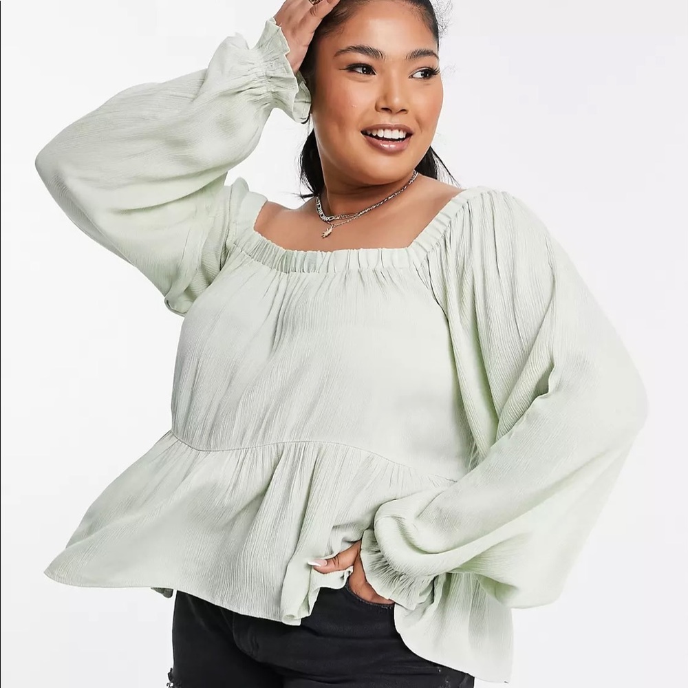 ASOS Sage Green Top. Soft fabric.